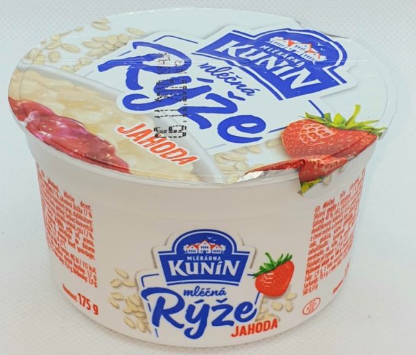Rýža mliečna jahoda 150g Kunín