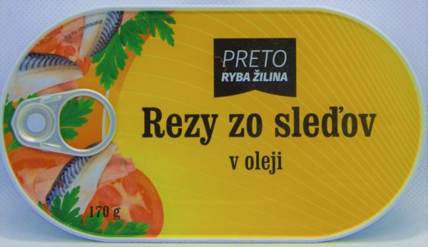 Rezy zo sleďov v oleji