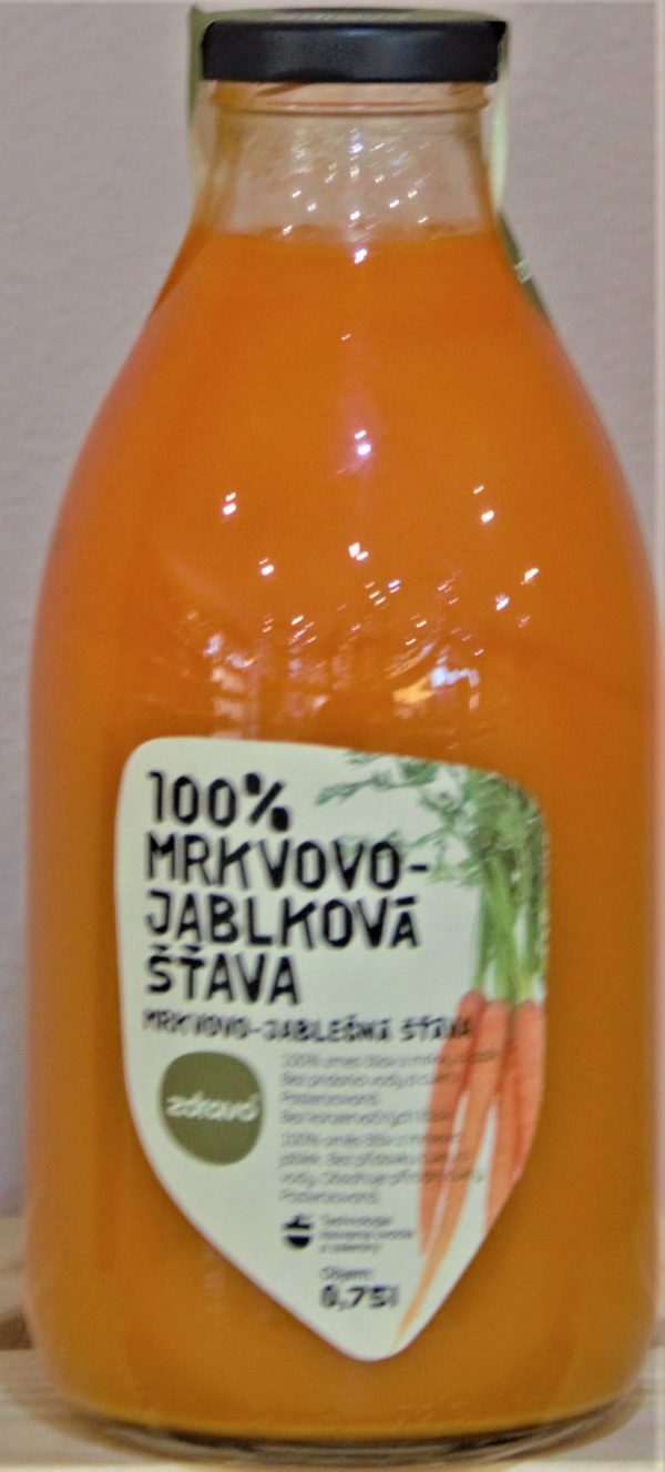 Mrkvovo-jablková šťava 100%