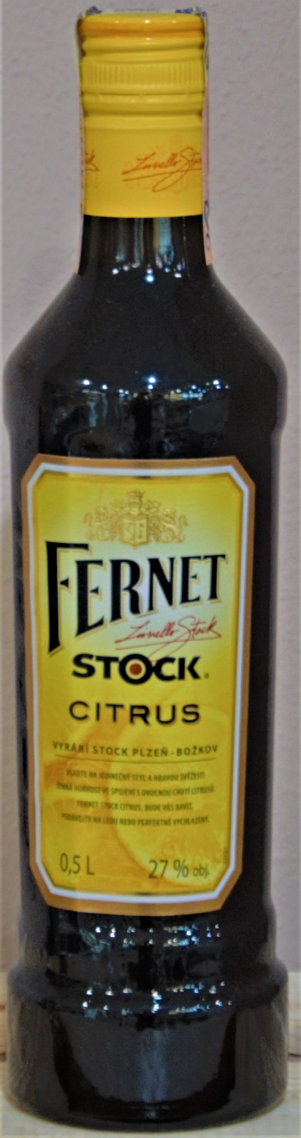 Fernet stock Citrus 27% 0,5L