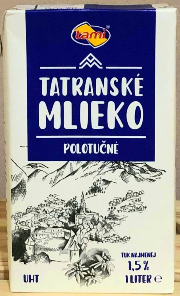 Mlieko trvanlivé 1,5%